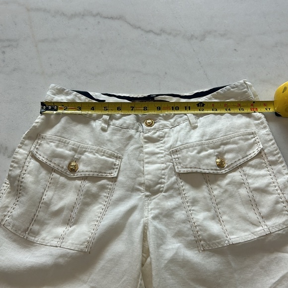 Class Roberto Cavalli Men’s Linen Shorts US Size 32 - Picture 8 of 9